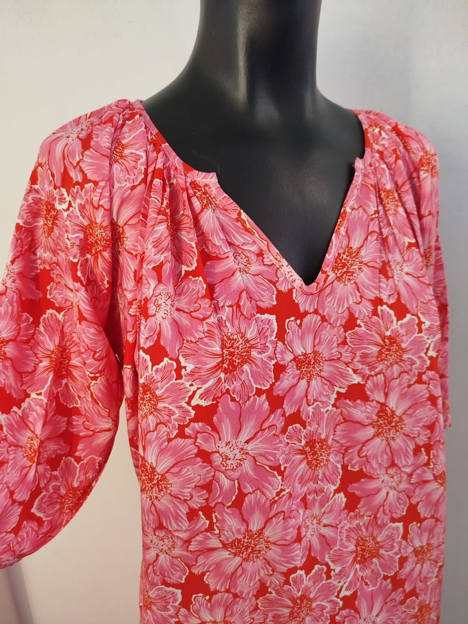 Monsoon Pink Floral 3/4 Dress