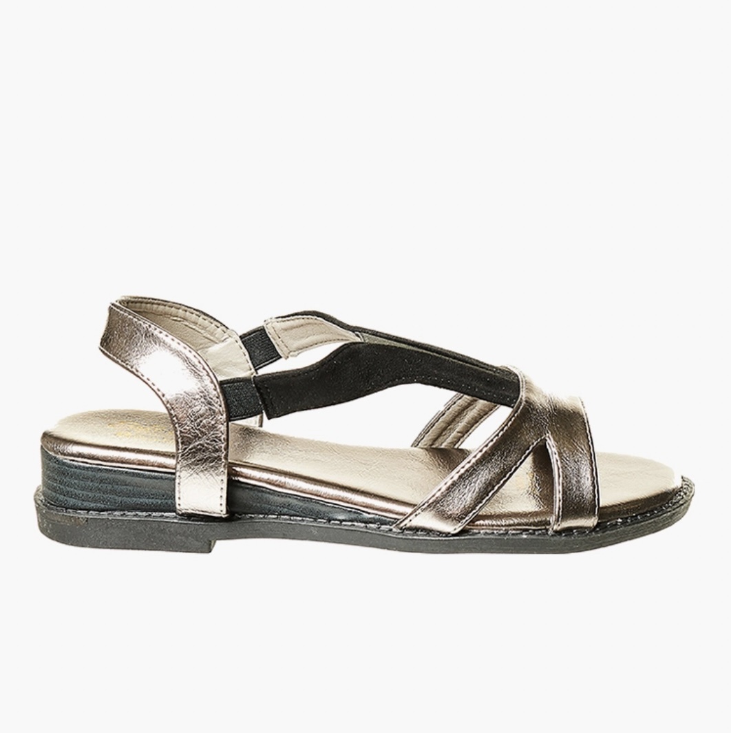 Soft Style by Hush Puppies Pewter Janina A-Strap Sandals - Image 2