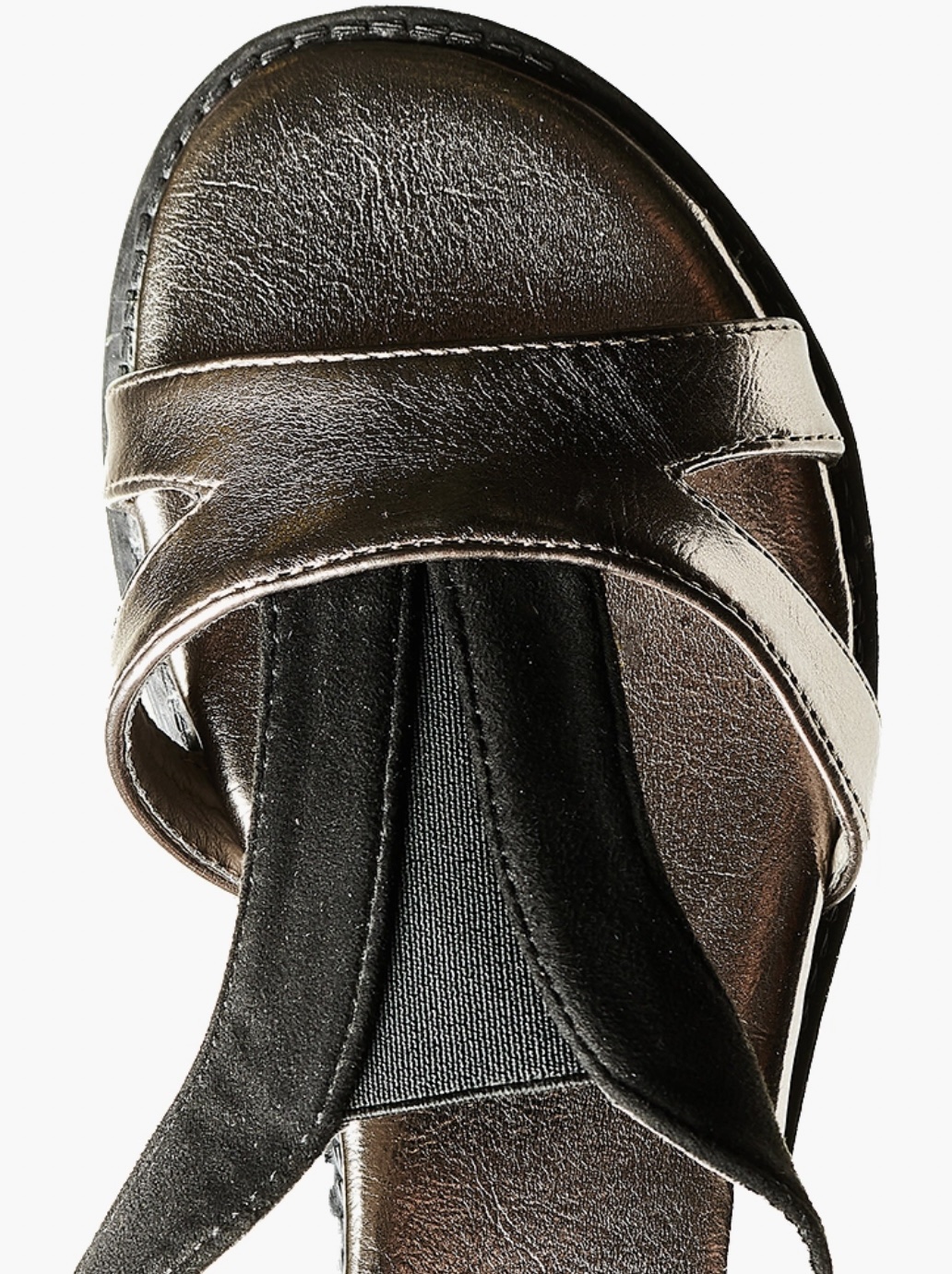 Soft Style by Hush Puppies Pewter Janina A-Strap Sandals - Image 3