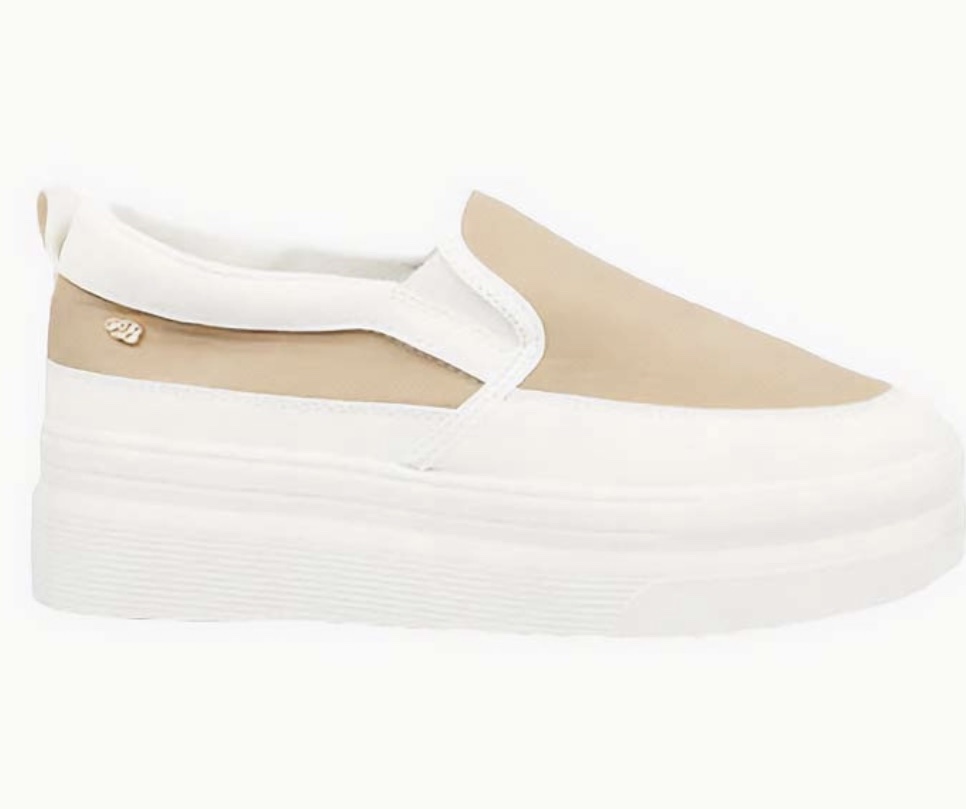Miss Black Taupe Faux Nubuck Sneakers - Image 2