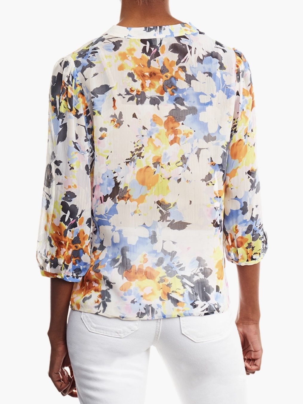 Daily Finery Multi Printed Quarter Sleeve Blouse - Image 3