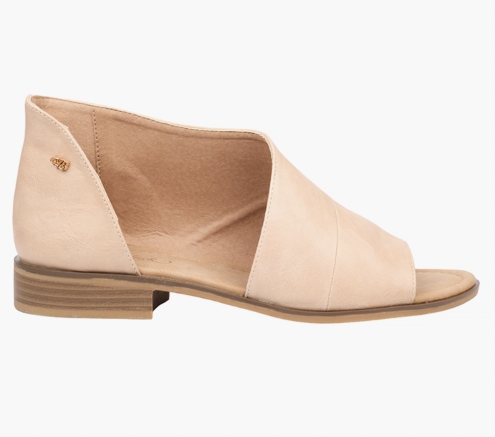 Miss Black Nude Micah Faux Leather Sandals - Image 2
