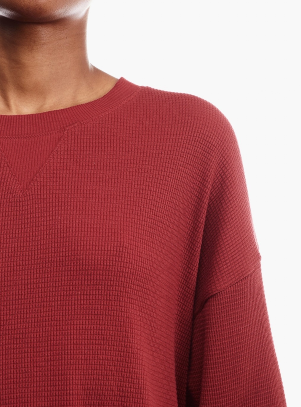 Forever 21 Burgundy Long Sleeve Top - Image 4