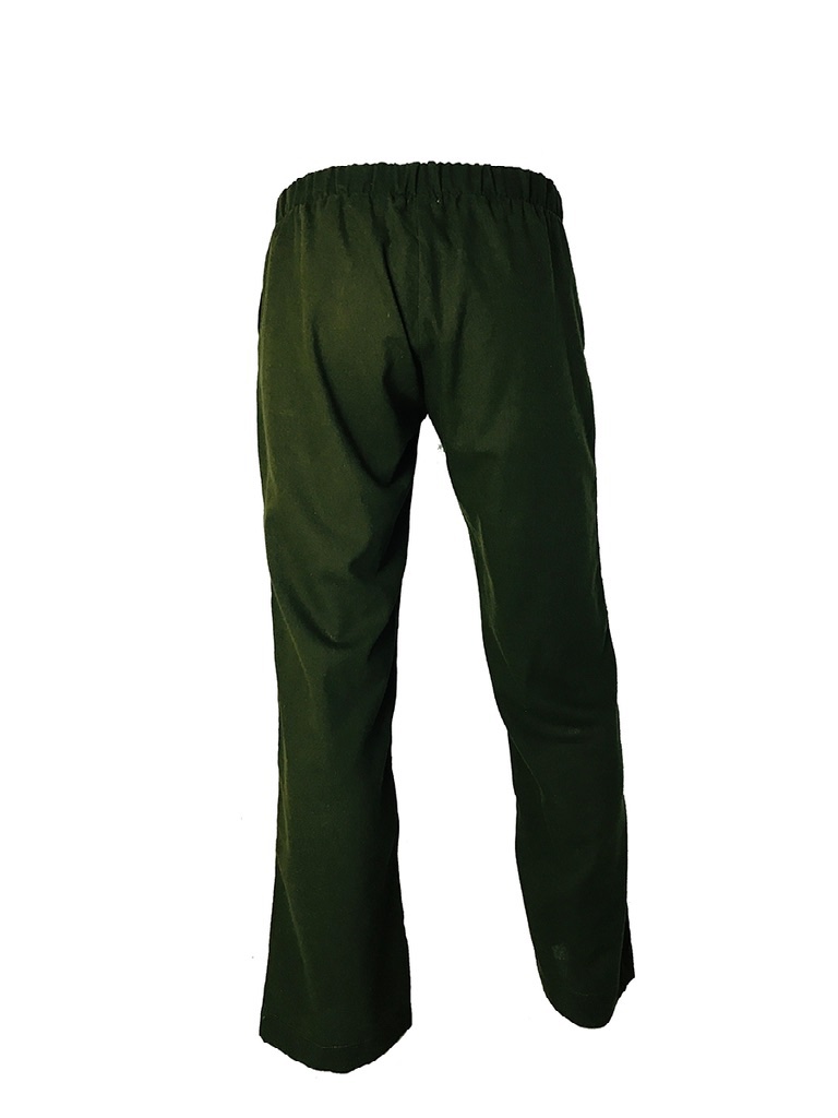 Kate Jordan Green Linen Pants - Image 3